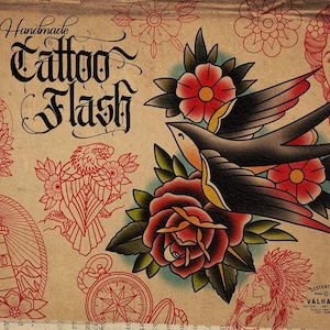 Procreate, tattoo flash art fatti a mano, oltre 100 riferimenti disegnati a mano per Procreate, filler per tatuaggi, stencil per tatuaggi delineati