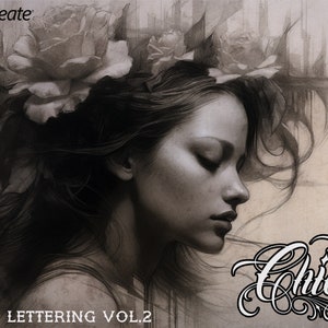 Chicano Lettering Vol.2, custom letters for Procreate