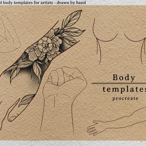 Modèles de corps / placement de tatouage pour Procreate