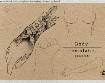 Body templates / tattoo placement for Procreate