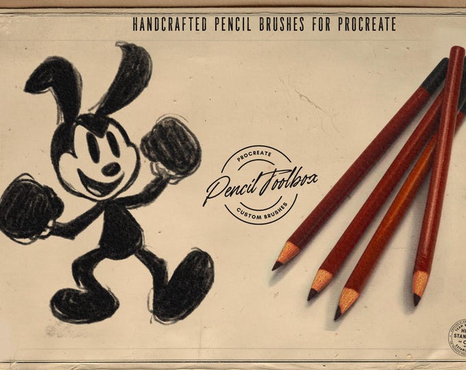Procreate, The Pencil Toolbox, authentic custom built brushes for Procreate