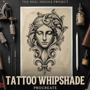 Procreate Tattoo Brushes: The Real Needles - 80+ Custom Brush Set