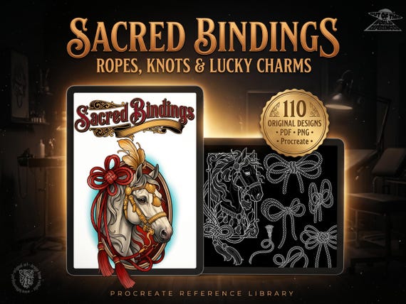 Sacred Bindings | Ropes, knots, Lucky Charms | Tattoo references, creative kit, Procreate