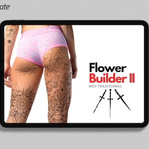 Flower builder vol.2 • Neotrad  • flower design kit for Procreate