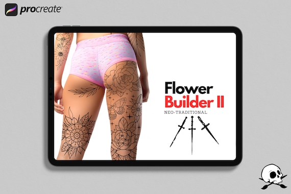 Flower builder vol.2 • Neotrad  • flower design kit for Procreate