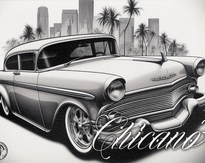 Chicano III ~ chicano sleeve construction kit, unique art!