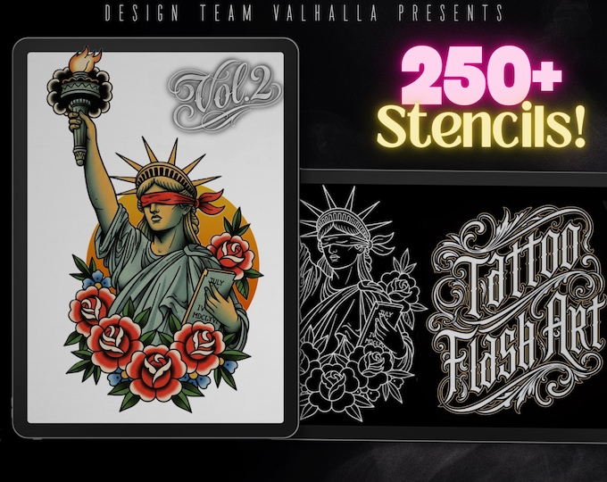 250+ Traditional Tattoo Ideas – Procreate Stamps | Old School