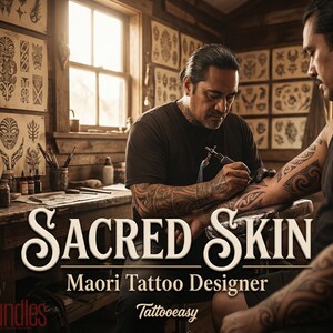Procreate Tattoo Brushes: Polynesian & Maori Tribal Art Stamps + PNG Bundle