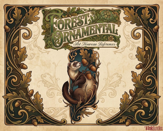 Art Nouveau Ornamental Forest Animals | Procreate| Custom Art | PDF book