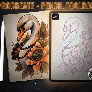 Procreate, The Pencil Toolbox, auténticos pinceles personalizados para Procreate