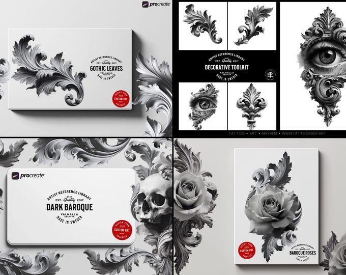 The Baroque Master Collection, Hundreds of Ornaments, 6 Bundles in One, A Timeless Toolset for Artists