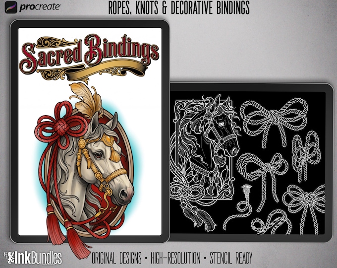 Sacred Bindings | Ropes, knots, Lucky Charms | Tattoo references, creative kit, Procreate