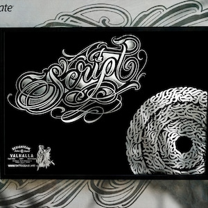 The lettering artist, custom made letters for Procreate