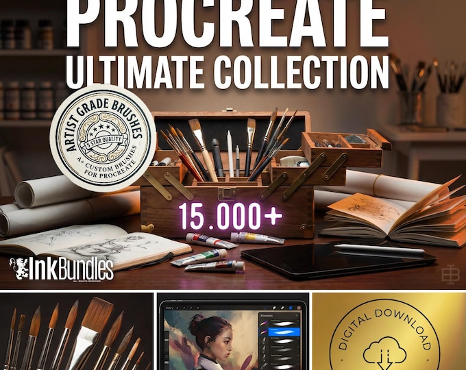 The ULTIMATE Procreate Brush Bundle 15,000+ Artist-Grade Tools