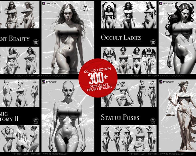 Procreate, Ultimate Anatomy for artists - 300+ female models for your next art project!