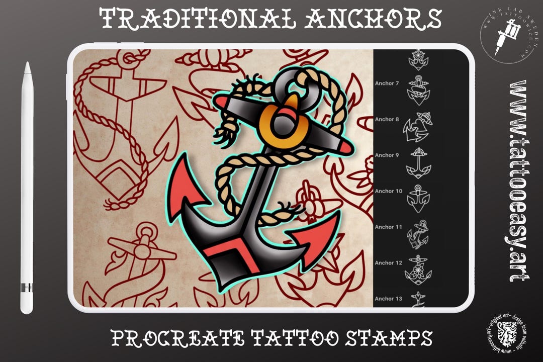 tattoo-references-traditional-anchors-flash-art-digital-download