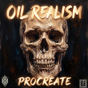 Painting Procreate Brushes – 66 Oil Brushes, Canvases & Palettes