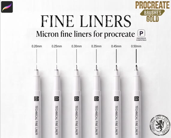 Ultimate Outlines for procreate, custom built liners for illustrators and artists
