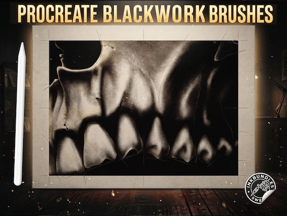 Dynamic blackwork shaders for Procreate