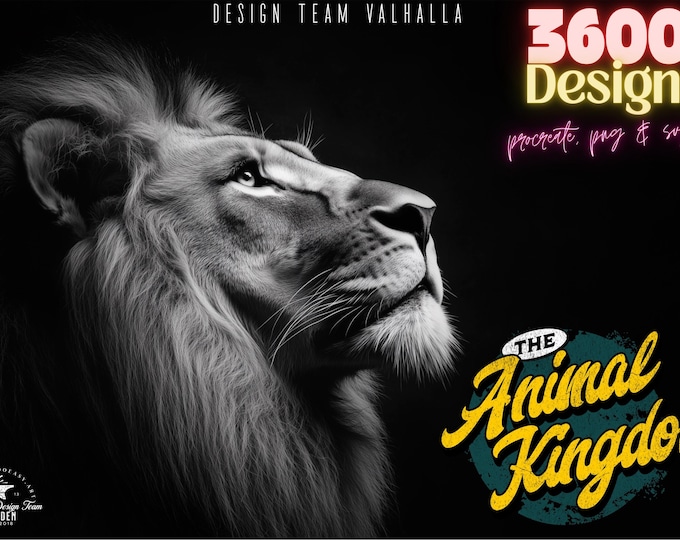 The Animal Kingdom, Procreate stamps, Png & Svg files included, animal reference library, custom art,  studio quality