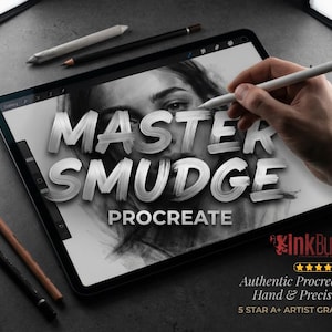 Procreate Smudge Brushes – 20 Blender, Watercolor & Texture Tools | Digital Painting, Ink Effects