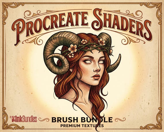 Procreate Shader Brush Set: 25 Custom Textures + Bonus (Digital Download)