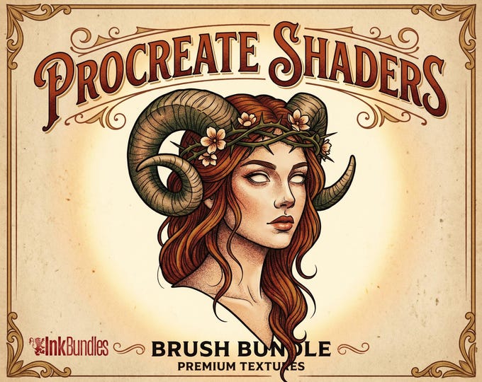 Procreate Shader Brush Set: 25 Custom Textures + Bonus (Digital Download)
