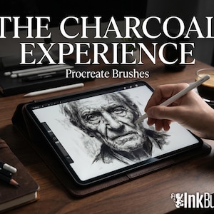 The charcoal experience, custom brushes for Procreate