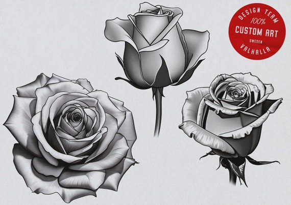 Roses Vol.2, Tattoo builder, Design team Valhalla sweden, 40 unique designs