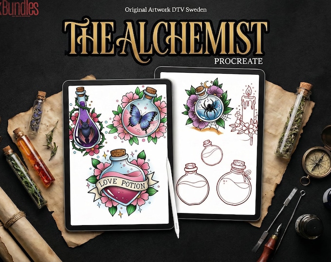 Procreate, The Alchemist 2 (100+ Designs)