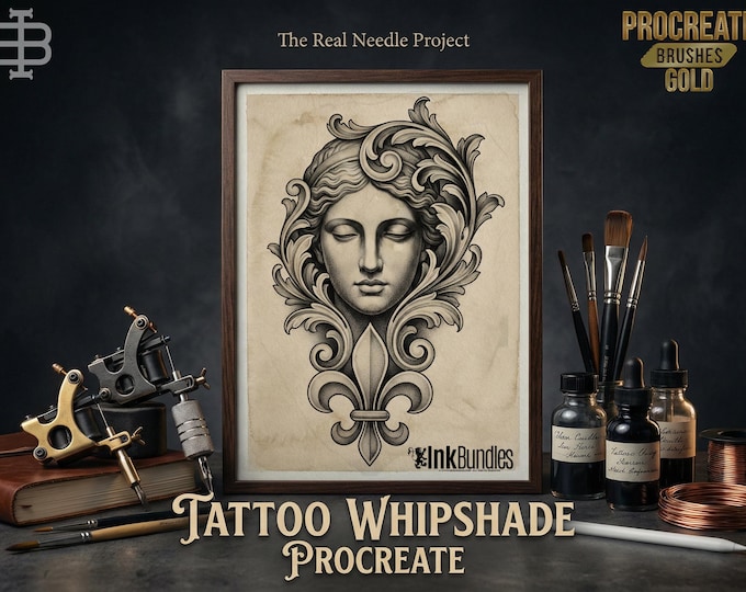 Procreate Tattoo Brushes: The Real Needles - 80+ Custom Brush Set