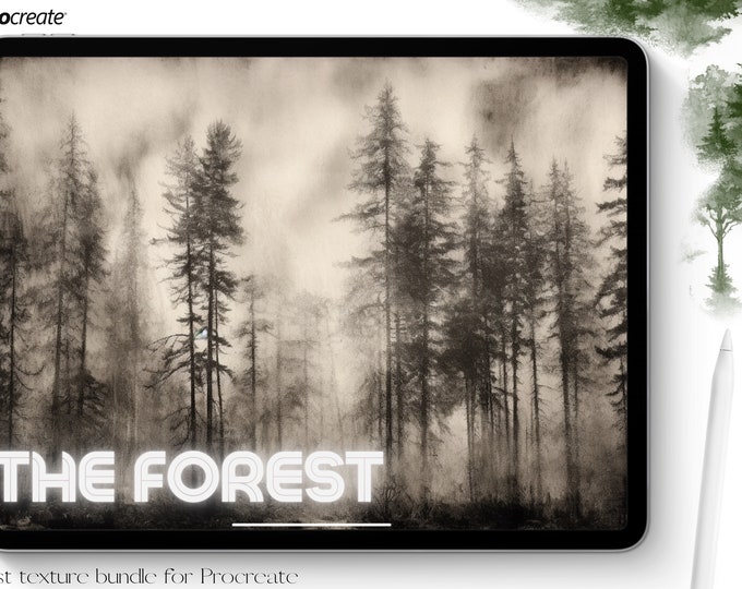 Forest textured brushes ~ Texturemania ~ custom brushes for Procreate