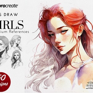 Drawing girls, the ultimate visual guide ~ custom designs for Procreate