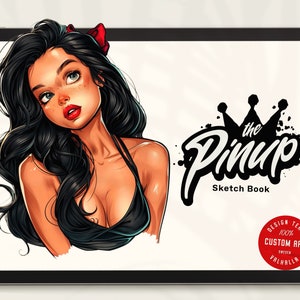 The pinup sketch book, 100+ comic inspired cute lady references for Procreate!
