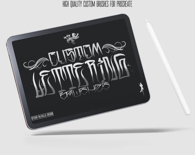 Procreate /Custom lettering brush bundle - creative kit