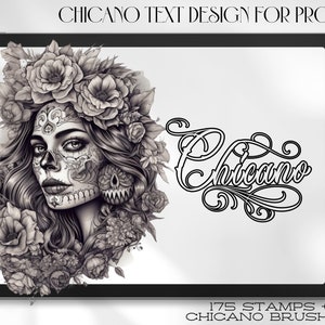 The ”chicano” lettering kit, references for Procreate