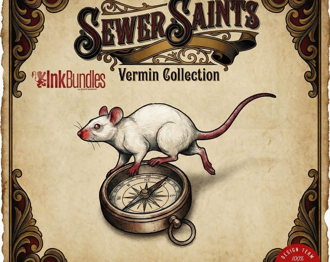 100+ Traditional Rats - custom art | digital download | Tattoo Stencils | Flash designs