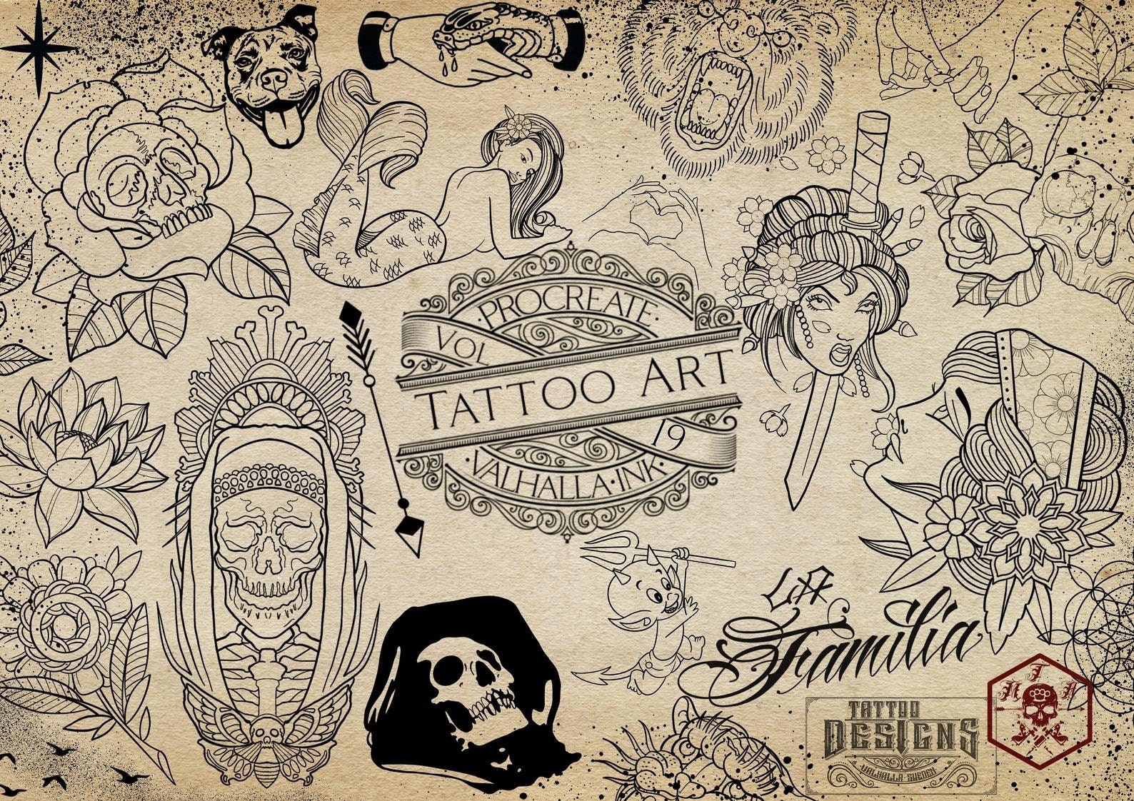 Tattoo Sketch Book: Small Tattooing Notebook For Practice Designs Blank  Pages