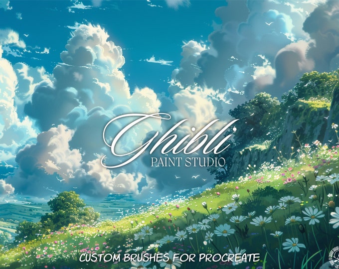 Ghibli paint studio, custom made brushes for Procreate