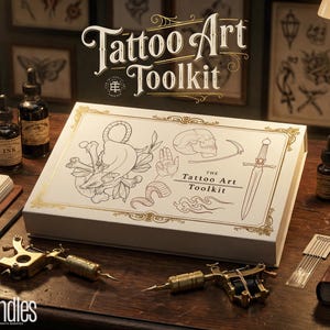 Procreate Tattoo Art Toolkit: 1000+ Custom Stamps & Brushes (Digital Download)