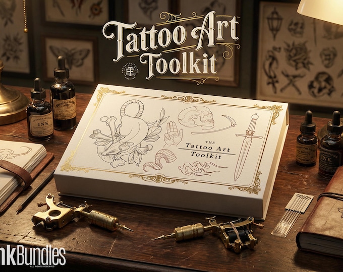 Procreate Tattoo Art Toolkit: 1000+ Custom Stamps & Brushes
