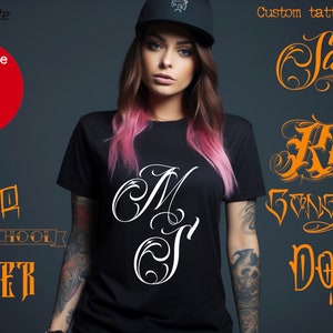 Tattoo lettering XL 7 custom fonts for Procreate