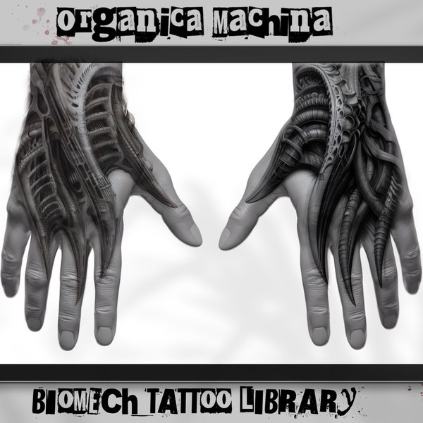 Organica Machina ~ Art personnalisé pour la collection Procreate XL Références biomécaniques
