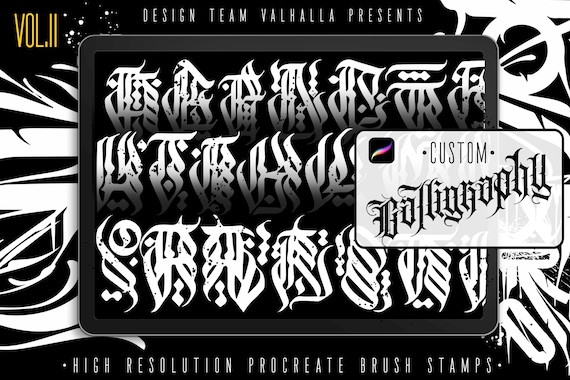 Procreate, Custom Calligraphy Volume 2