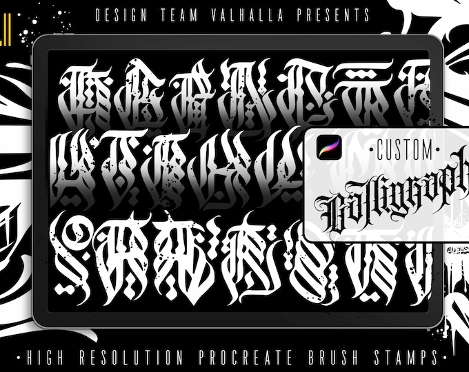 Procreate, Custom Calligraphy Volume 2