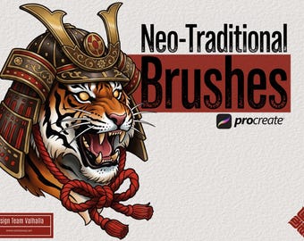 Procreate Neo-Traditional Paint Brushes: Custom made (Digital Download)