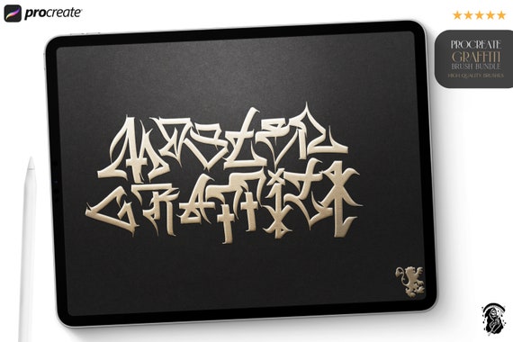 Master Graffiti - handmade, custom construction kit, custom brushes for Procreate