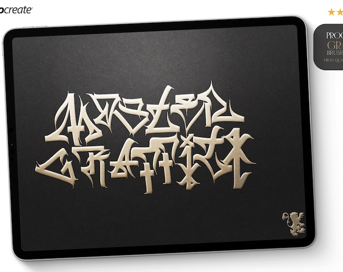 Master Graffiti - handmade, custom construction kit, custom brushes for Procreate