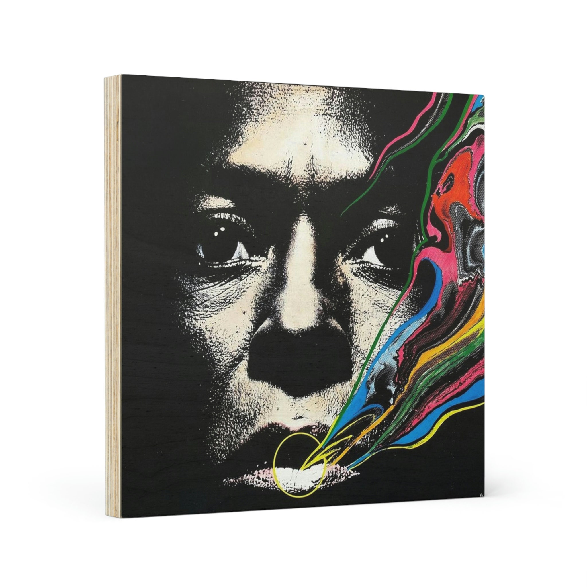 Miles Davis Wood Canvas, Canvas Art Painting, Wall Art Living Room