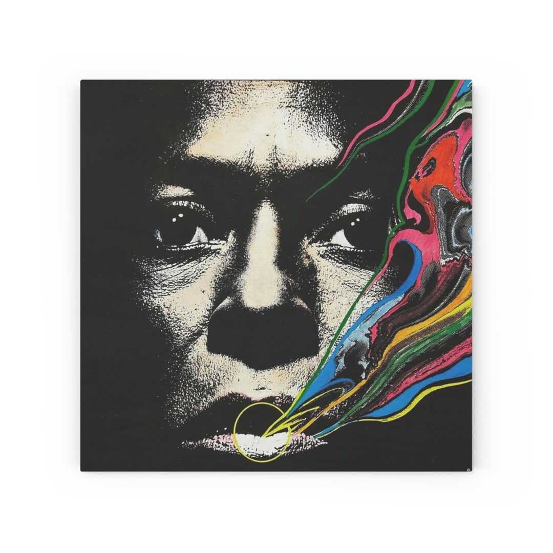 Miles Davis Wood Canvas, Canvas Art Painting, Wall Art Living Room